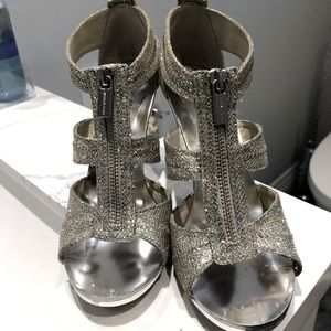 Silver Michael Kors heels